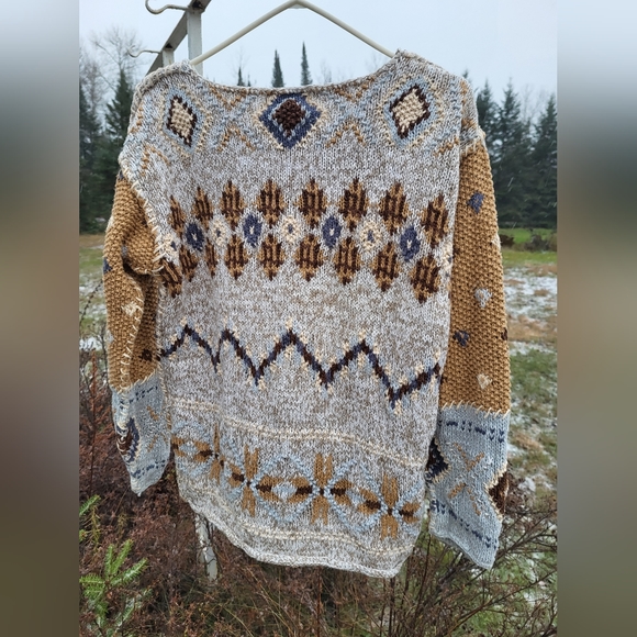 "Let's Stay In Tonight" Ramie Sweater - Picture 3 of 5